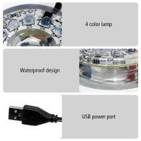 Luz LED Mini Para Acuario Luz Submarina Impermeable Para Pecera Decoración De Fuente RGB Iluminación Oceanográfica Con Luz De Pesca - details 3