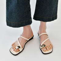 Sandalias De Lujo Para Mujer Zapatos De Verano Mules De Cuña Plataforma Retro Con Decoración Metálica Cierre Pull on Talla True - details 11