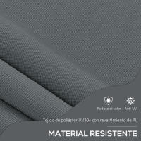 Outsunny Toldo Manual Retráctil 2x1,2 m Toldo Exterior Terraza Enrollable Altura Ajustable con Manivela 210-300 cm Sin Taladro Protección UV30+ para Balcón Jardín - details 6
