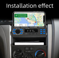Reproductor De Radio Para Coche 1Din MP3 Bluetooth USB TypeC TF AUX Con Soporte Para Teléfono Multimedia In-Dash 12V - details 14