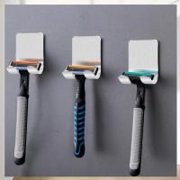 Ganchos para Maquinilla de Afeitar,4 Piezas Ganchos Adhesivos 3M Para Pared,Acero Inoxidable Soporte para Afeitadora de Ducha para Cocina,Baño - details 1