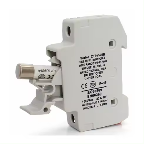 Plusenergy - Portafusible para fusible de 1000v 10x38 - 1