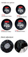 Cubierta De Neumático Para Coche AD 14-18 Pulgadas 4WD 4x4 En PVC Y Cuero Protección Para Rueda De Reserva Para Jeep - details 3