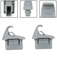 Herramienta De Soporte Para Visera Solar Mitsubishi Lancer Outlander Sport ASX Color Gris MR654343 Clip De Placa De Sol Negro - details 7