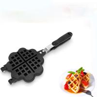 Horneador De Waffles Antideslizante Para Gas Stove Mold De Panqueques Y Pasteles Para Desayuno Forma Rectangular Material De Hierro Fundido - details 9