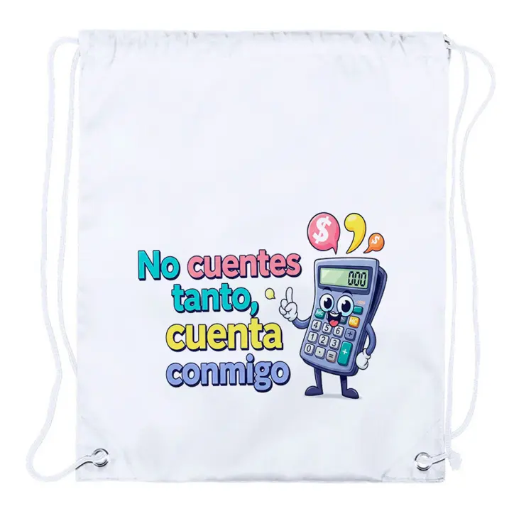 1 Mochila de cuerdas frase graciosa amistad problemas vida playa piscina picnic excursion - 1