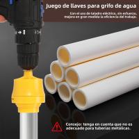 Herramienta De Hacer Tornillos PVC Para Taladro Eléctrico Kit Profesional De Hacedor De Tornillos Con 3 Herramientas De Tornillado Para Plomería - details 5