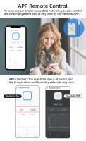 Sensor De Temperatura Y Humedad WiFi Ewelink Para Seguridad Y Automatización Doméstica Compatible Con Alexa Y Google Monitoreo Interior Blanco - details 1