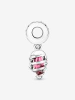 Pandora - Charm Colgante en Espiral with De Corazón Form "Tú Amor Revela"-Plata de Ley - details 0