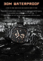 Reloj De Hombre POEDAGAR Moda Luminoso Impermeable Cronógrafo Fecha Reloj De Pulsera Acero Inoxidable Cuarzo Cuadrado Relojes Para Hombres - details 7