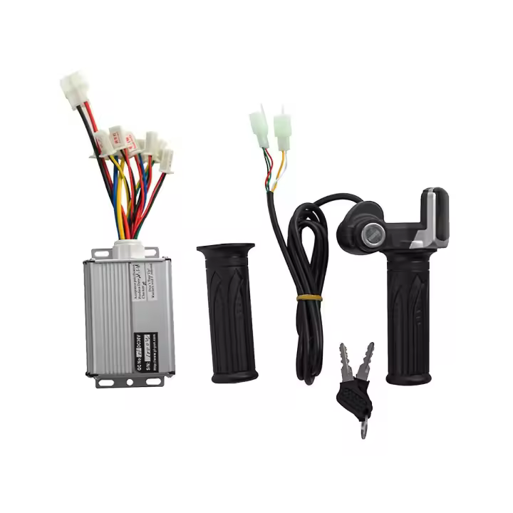 Controlador de motor cepillado para patinete eléctrico de 48 V y 1000 W + kit de empuñadura giratoria del acelerador para patinete eléctrico Bi - 1