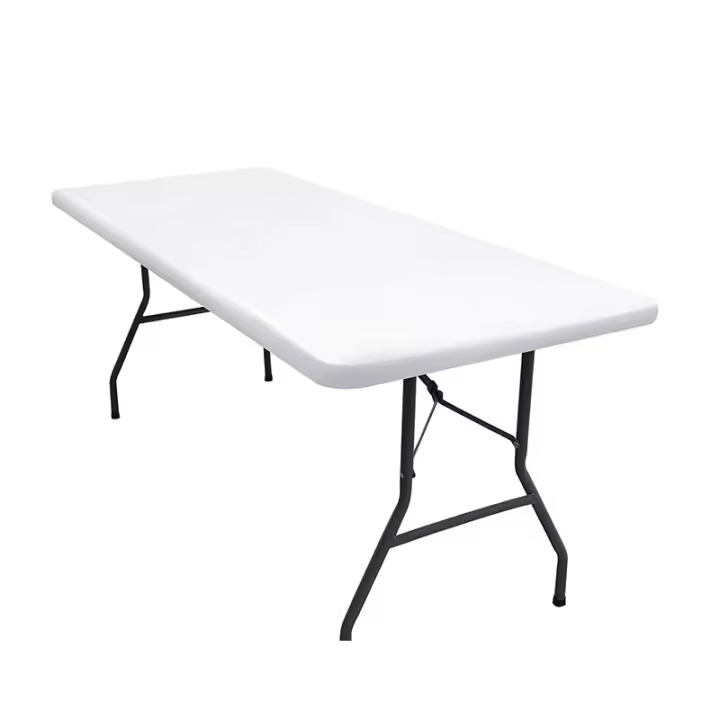 Lmetjma funda de mesa rectangular elástica para 6 pilas lavable y plegable cubierta poliéster jt898 para hogar y fiesta - 1