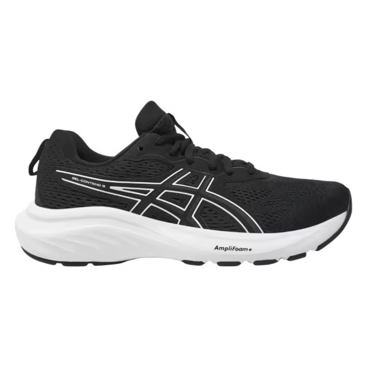 Zapatillas Asics Gel Contend 9 Negro Blancas 1012B681-002 Running Mujer - 1