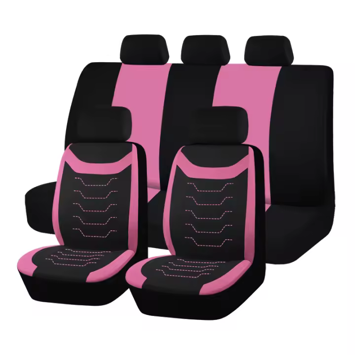 Cubiertas De Asiento De Coche Universal De Tamaño Grande Con Encaje Adecuadas Para La Mayoría De Los Coches SUV Camiones Accesorios De Interior Compatible Con Airbag - 1