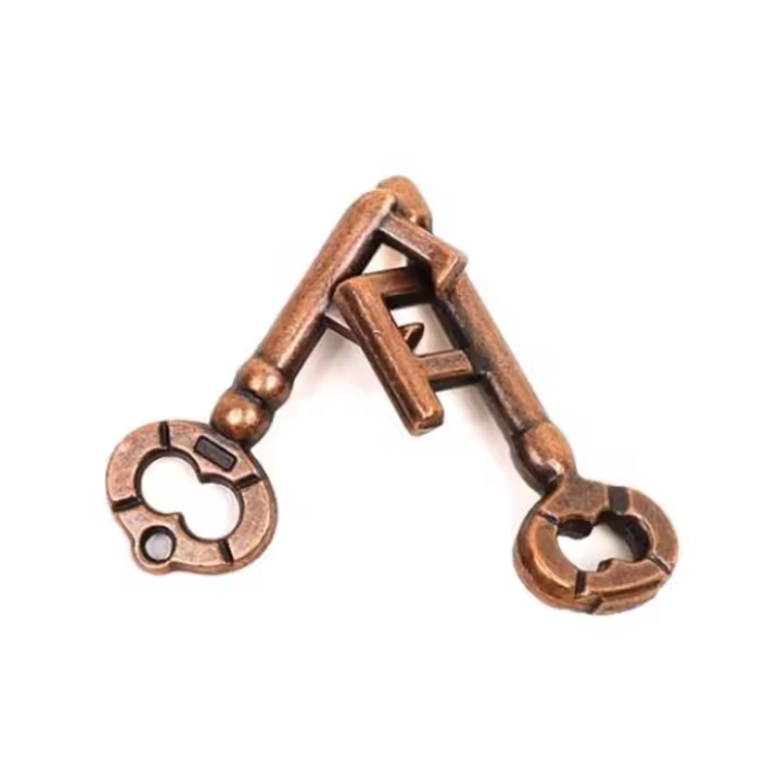 Juguete De Lógica Para Adultos Metálico De Aluminio 3D Juego De Desbloqueo De Cerraduras Laberinto Juguete De Resolución De Puzzles - 1