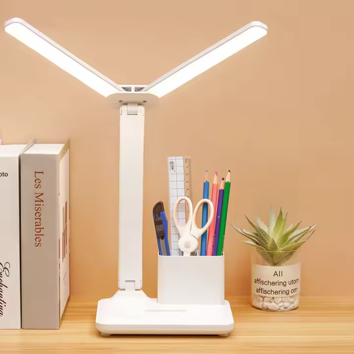 Lámpara De Mesa LED Con Carga USB Y 3 Niveles De Iluminación Multifuncional Para Dormitorio Luz De Lectura Táctil Nocturna - 1