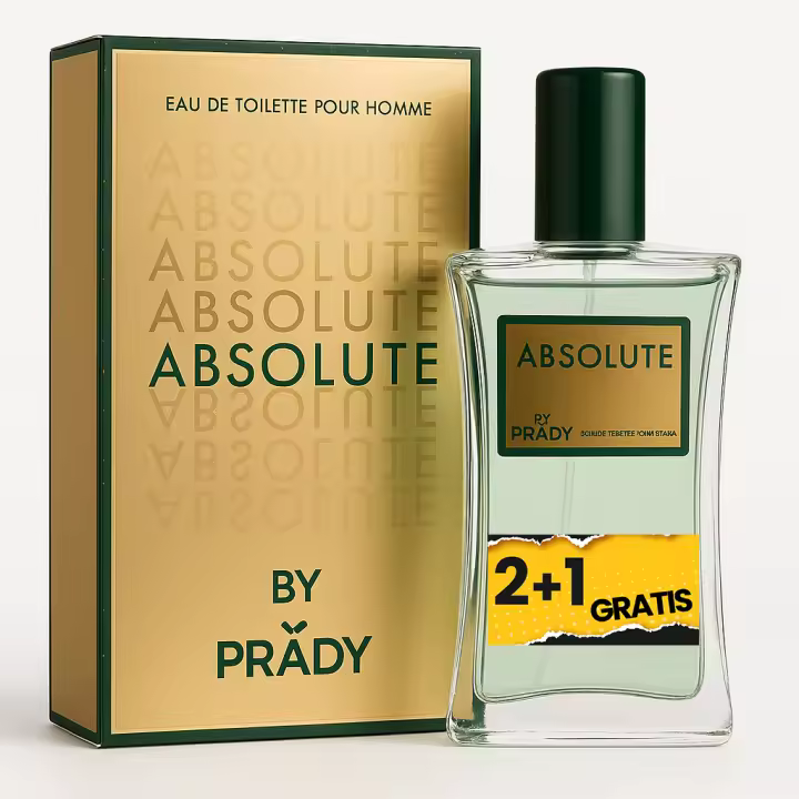 3 UNIDADES (2+1 Gratis) ABSOLUTE Eau de Toilette para hombre 90ml Prady Fragancia inspirada en otros perfumes Pour Homme Colonia - 1