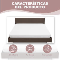 WAI 2 MARKET - Funda de Colchón con Cremallera para Cama 90/135/150 cm - Antideslizante y Transpirable, Ideal para Proteger y Alargar la Vida de tu Colchón - details 1
