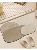 VIKAMA Alfombra De Baño Estilo Fresco Forma Especial Absorción De Agua Rápida No Eslipiente Decoración Del Hogar Material De Diatomeas - details 10