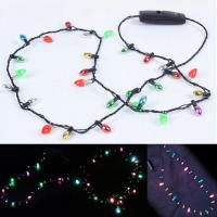 Collar De Luces LED Para Fiesta Navidad Halloween Boda Decoración De Fiesta Con 8 Luces LED Mini Collar De Luces Brillantes - details 1