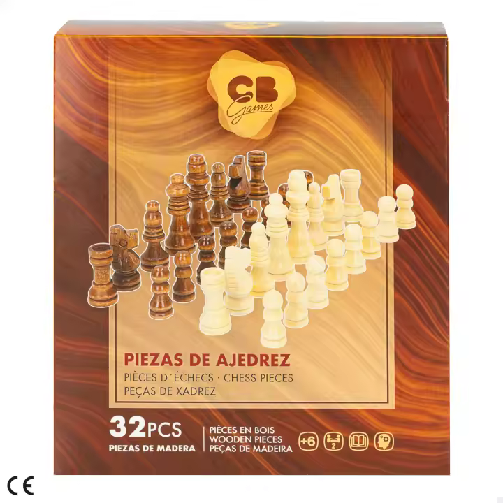 Piezas ajedrez madera 32 piezas CB Games 47594 COLOR BABY - 1