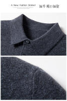 Camisa Polo De Lana Para Hombre Suéter Largo Y Caliente Estilo Casual Multicolor Negocios Otoño E Invierno Nueva Moda - details 7
