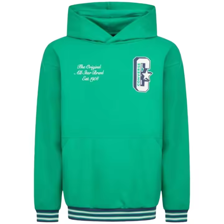 Sudadera con Capucha Converse  para niños en color verde - 1