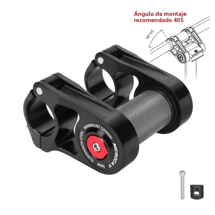 Pomo De Bicicleta Ajustable De Aluminio Para Absorción De Choques 25.4mm Para Bicicleta Plegable Manillar Doble Tabla De Bicicleta - 1