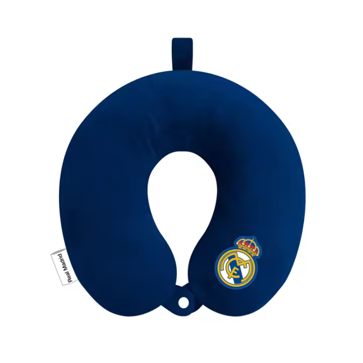 Real Madrid Cojín para el Cuello - Cojín Cervical de Viaje Producto Oficial - 1