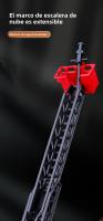 Juguete De Coche De Bomberos 1/32 Con Sonido Luz Escalera Camión De Rescate Decoración Regalo Para Niños Metal Rojo - details 7