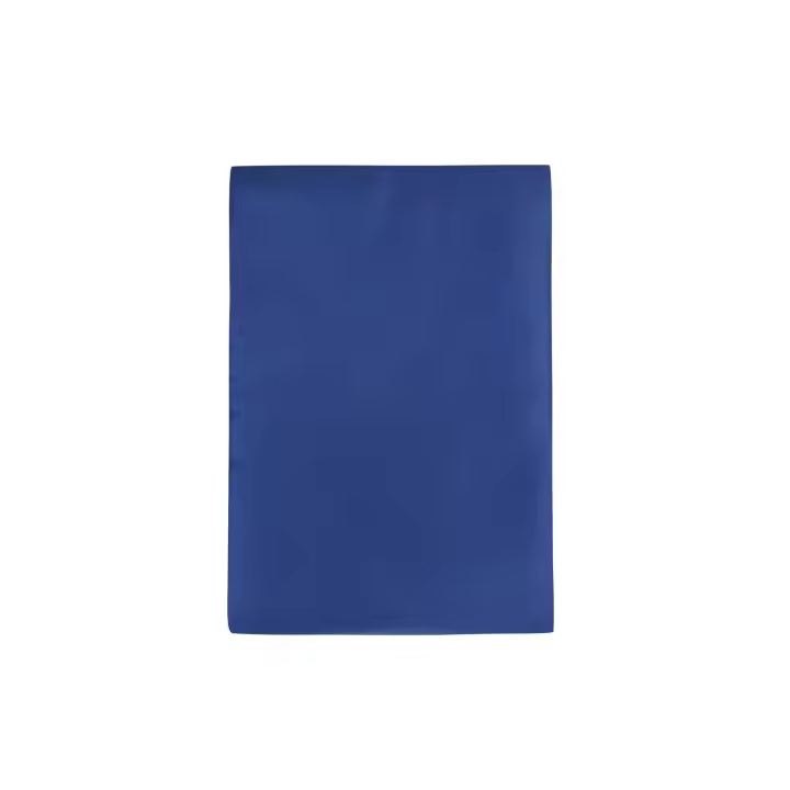 Wellhome Sábana Bajera Ajustable 160x200 Azul Oscuro 100% Satén de Algodón - 1