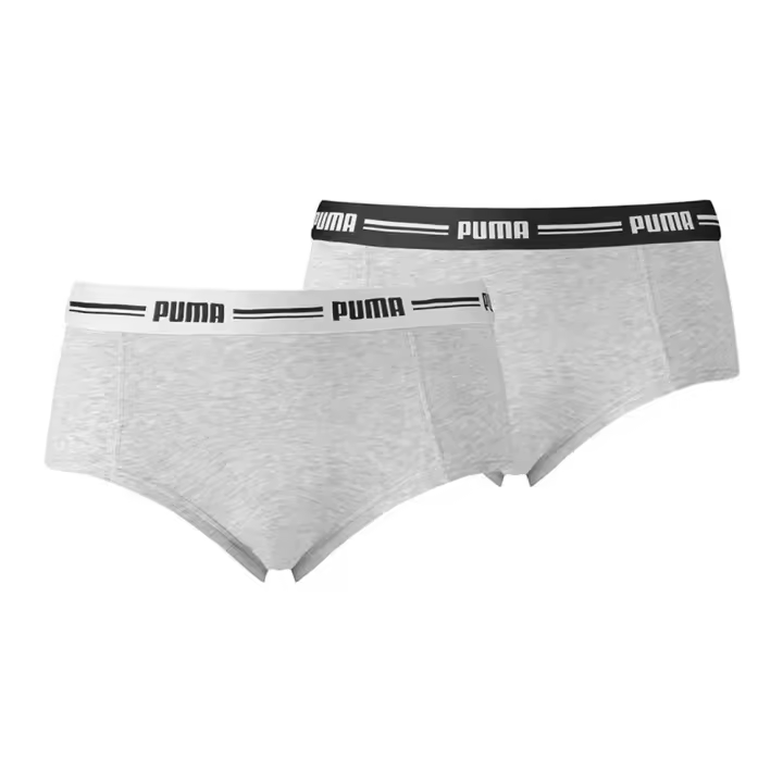 Mini Boxers Grises para Mujer 2 Unidades Moda Intercambiable - 1