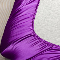 Juego De Sábanas De Satén De Color Sólido Incluye Fundas Para Almohadas Suaves Y Hypoallergénicas De Poliéster Lavar En Máquina Para El Hogar - details 25