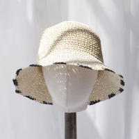 Sombrero De Paja Tejido En Crochet Sombrero De Barril Para Mujer Protección UV Sombreros De Playa Plegables Verano Con Visera - details 8