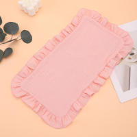 Alfombrilla De Encharcado Ruffle Para Bebé 100% Algodón Muselina Ruffle Pañuelos De Burp Para Recién Nacidos Unisex - details 3