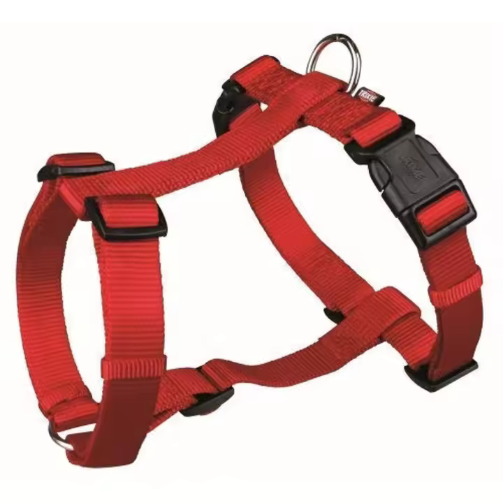 TRIXIE Premium H-harness, XS–S: 30–44 cm/10 mm, red - 1