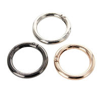 Anillo De Puerta Primavera Con Cierre De Resorte Para Llavero Y Bolsos Accesorio De Correa De Cuero Partes Para Colgante Y Hebilla Unisex Material Poliéster - details 1
