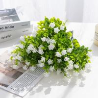 Flor Artificial De Eucalipto En Plástico Para Decoración De Bodas Y Festivales Uso En Vaso De Escritorio O Pared Sin Mantenimiento - details 3