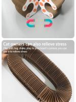 Tablero De Rasguñar Para Gatos Organ Con Campana Juguete Para Gatos Plataforma De Subida De Papel Ondulado Para Moler Uñas - details 5