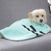 Bata De Baño Para Perros Microfibra Secado Rápido Toallas Para Pequeños Medianos Y Grandes Mascotas Gatos Ropa De Mascota Accesorios Para Perros - details 4