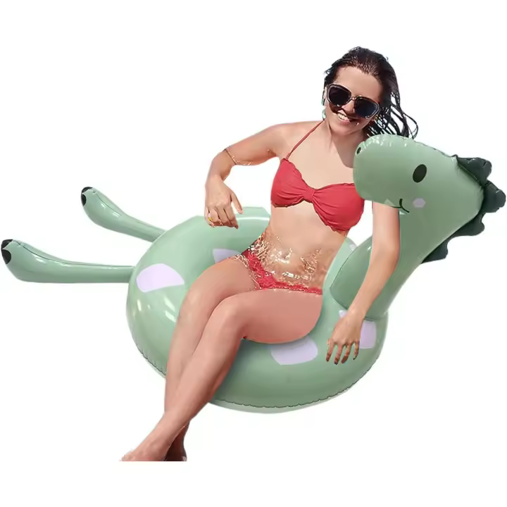 Flotadores de piscina, anillo flotante para piscina, 63 x 37.8 x 12.5 pulgadas, divertida y cómoda, balsa de agua inflable, colorido portátil para lago, playa, patio trasero, piscina, adultos y - 1