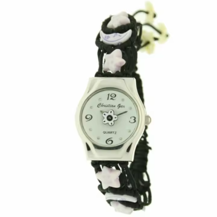 Reloj Christian Gar Reloj Señora Wr Correa De Nylon Negra - 1