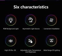 Lámpara De Pared LED Para Monitor Curvo RGB Iluminación Atmosférica Para Decoración De Habitación De Juego Soporte Sin Escala Para Iluminación De Escritorio - details 1