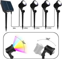 Spotlight Solar RGB IP65 Impermeable Para Jardín Exterior Con Control Por APP 2/4/6 Luz Decorativa Para Navidad Y Halloween - details 7