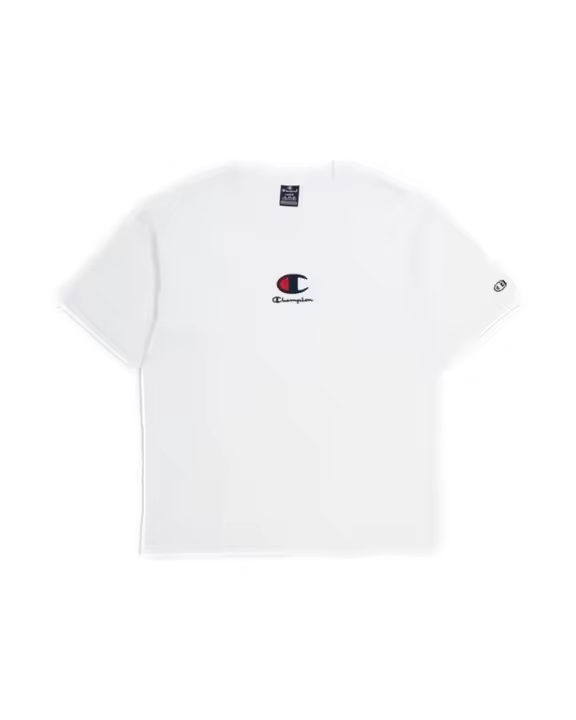 Camiseta Champion Blanca Middle Embroidered Logo Tee - 1