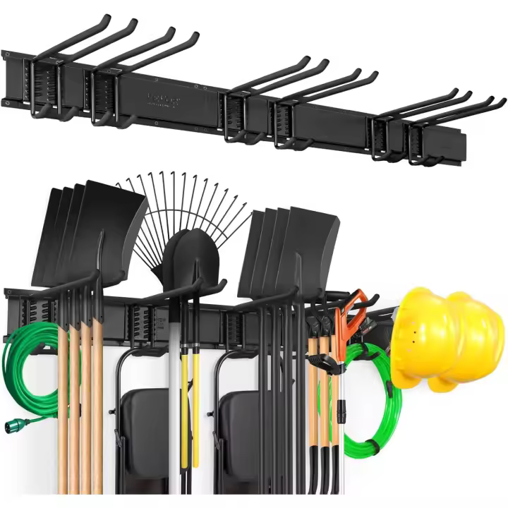 Estante para Herramientas de Garaje de Pared, Organizador de Almacenamiento de Jardín - 1