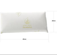 Almohada  viaje viscoelastica maxima transpiracion  2X Almohada de Viaje viscoelástica viajera 45x25 cm Tejido Aloe Vera Anti acaros, Lavable,  viscoelaticos (2X Blanco) - details 0
