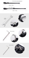 Portabolsas Para Bicicleta Deemount Soporte De Carga Trasero Ajuste Para MTB Y Bicicleta Gruesa De 20-29'' Y 4.0'' Color Negro Aluminio - details 5