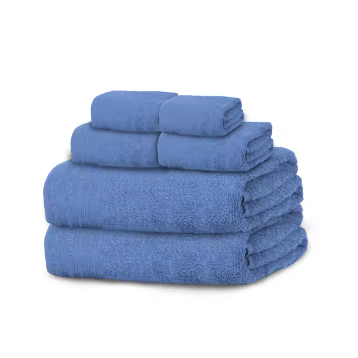 YUNIK HOME- Juego de Toallas Aleatorio 2 Baño+ 2 Mano + 2 Bidé, Toallas de 100% Algodón 450 gsm Absorbentes, COLOR Aleatorio. Ideal para baño, Casa, Hotel, Piscina, Lavabo, Cara. Pack de 6 Toallas Color Aleatorio Unisex, Versátil, y Resistentes. - 1