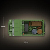 Bloques De Construcción De Tanque Mediano STZ-5 Para Juguete Educativo De Guerra Mundial 2 Juguetes Para Niños Modelos Militares De Infantería - details 3